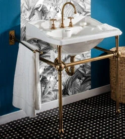 Herbeau Herbeau - Empire/Art Deco Metal Washstand Only