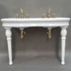 Herbeau Herbeau - Belle Epoque Double Basin Lavatory Table Only In White -Plumb Tile 036120 1