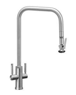 Waterstone Waterstone - Fulton Industrial Extended Reach 2 Handle Plp Faucet - Lever Sprayer