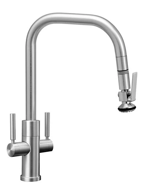 Waterstone Waterstone - Fulton Modern 2 Handle Plp Pulldown Faucet - Angled Spout - Lever Sprayer 3 Waterstone Waterstone - Fulton Modern 2 Handle Plp Pulldown Faucet - Angled Spout - Lever Sprayer