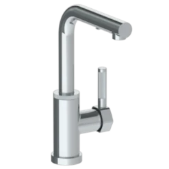 Watermark Watermark - Sutton Deck Mounted 1 Hole Square Top Prep Faucet With Pull Out Spray