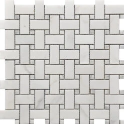 Roca Tile - Basket Weave Marble Mosaic 12 X 12