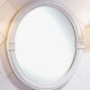 Herbeau Herbeau - Charleston Oval Mirror -Plumb Tile 1204