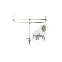 Maidstone Maidstone - Side Deck Mount Shower Kit With Down Spout Faucet - Rain Shower Head