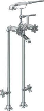 Watermark Watermark - James Floor Standing Bath Set With Hand Shower And Shut-Off Valves