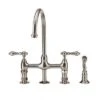 Maidstone Maidstone - Bradford Bridge Kitchen Faucet - Metal Lever Handles -Plumb Tile 144 brc5 1ml5 front