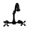 Maidstone Maidstone - Peyton Wall Mount Kitchen Faucet - Metal Cross Handles -Plumb Tile 144 w2 mc6 3