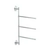 Gatco - Swivel 3-Arm Towel Bar 24 Inch H, Chrome -Plumb Tile 1459 872