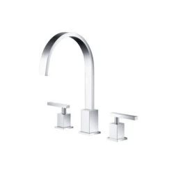 Isenberg - Three Hole 8 Inch Widespread Two Handle Bathroom Faucet - Chrome