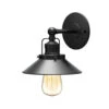 Gatco - Modern Farmhouse Metal Single Sconce, Matte Black -Plumb Tile 1712.main