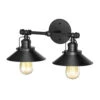 Gatco - Modern Farmhouse Metal Double Sconce, Matte Black -Plumb Tile 1722.main