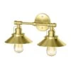 Gatco - Modern Farmhouse Metal Double Sconce, Brushed Brass -Plumb Tile 1723.main