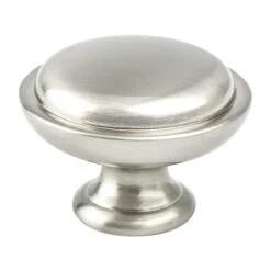 Berenson - Traditional Advantage One Brushed Nickel Rimmed Knob