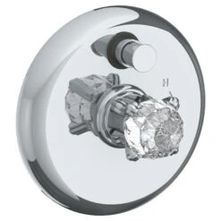 Watermark Watermark - La Fleur Wall Mounted Pressure Balance Shower Trim With Diverter, 7 Inch Dia.