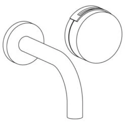 Watermark - Elements Wall Mounted 2 Hole Lavatory Set With 6 Inch Spout