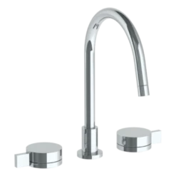 Watermark Watermark - Elements Deck Mounted 3 Hole Gooseneck Kitchen Set