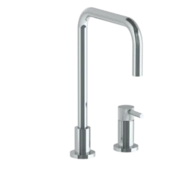 Watermark Watermark - Titanium Deck Mounted 2 Hole Square Top Kitchen Faucet