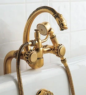 Herbeau Herbeau - Pompadour Deck Mounted Tub Filler With Hand Shower 3 Herbeau Herbeau - Pompadour Deck Mounted Tub Filler With Hand Shower