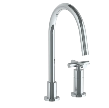 Watermark Watermark - Loft 2.0 Deck Mounted 2 Hole Gooseneck Kitchen Faucet 3 Watermark Watermark - Loft 2.0 Deck Mounted 2 Hole Gooseneck Kitchen Faucet