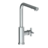 Watermark Watermark - Loft 2.0 Deck Mounted 1 Hole Square Top Kitchen Faucet With Pull Out Spray - High Spout -Plumb Tile 23 7.3P1 L9