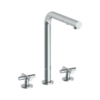 Watermark Watermark - Loft 2.0 Deck Mounted 3 Hole Square Top Kitchen Faucet With Pull Out Spray -Plumb Tile 23 7P1 L9