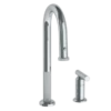 Watermark Watermark - Urbane Deck Mounted 2 Hole Gooseneck Prep Faucet With Pull Down Spray -Plumb Tile 25 9.1.3PG2 IN14V