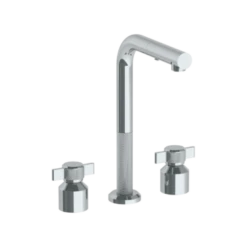Watermark Watermark - Urbane Deck Mounted 3 Hole Square Top Prep Faucet With Pull Out Spray