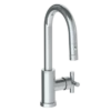 Watermark Watermark -Sense Deck Mounted 1 Hole Gooseneck Prep Faucet With Pull Down Spray -Plumb Tile 27 9.3PG2 CL15