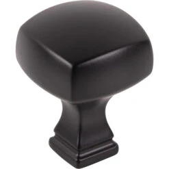 Jeffrey Alexander - 1-1/8 Inch Overall Length Square Audrey Cabinet Knob