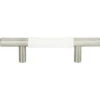 Atlas Homewares Atlas Homewares - Zanzibar 3 Inch Center To Center White Leather Bar Pull