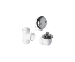 Mountain Plumbing - PVC Plumber's Half Kit With Economy Lift & Turn Trim (Two Hole Face Plate)
