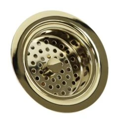 Nantucket Sinks Nantucket Sinks - Polished Brass 3.5 Inch Kitchen Drain