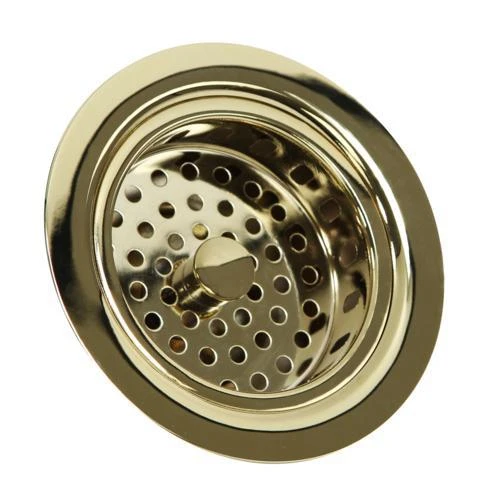 Nantucket Sinks Nantucket Sinks - Polished Brass 3.5 Inch Kitchen Drain 3 Nantucket Sinks Nantucket Sinks - Polished Brass 3.5 Inch Kitchen Drain