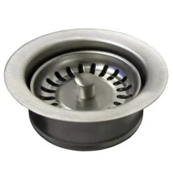 Native Trails Native Trails - 3.5 Inch Basket Strainer With Disposer Trim 12 Native Trails Native Trails - 3.5 Inch Basket Strainer With Disposer Trim -Plumb Tile 3.5in Basket Strainer Disposer Trim Brushed Nickel DR340 BN SILO