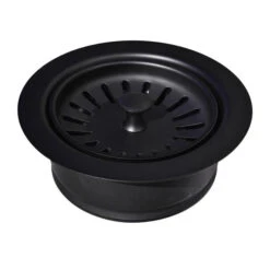 Native Trails Native Trails - 3.5 Inch Basket Strainer With Disposer Trim 13 Native Trails Native Trails - 3.5 Inch Basket Strainer With Disposer Trim -Plumb Tile 3.5in Basket Strainer Disposer Trim Matte Black DR340 MB SILO