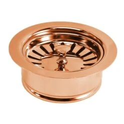 Native Trails Native Trails - 3.5 Inch Basket Strainer With Disposer Trim 16 Native Trails Native Trails - 3.5 Inch Basket Strainer With Disposer Trim -Plumb Tile 3.5in Basket Strainer Disposer Trim Polished Copper DR340 PSC SILO