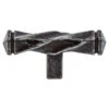 Berenson - Rhapsody Weathered Iron Twisted Knob 1 Berenson - Rhapsody Weathered Iron Twisted Knob -Plumb Tile 3047 1LWI P 39