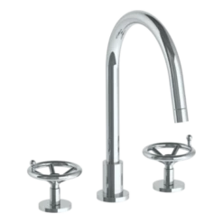 Watermark Watermark - Brooklyn Deck Mounted 3 Hole Gooseneck Kitchen Faucet