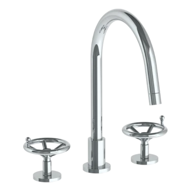 Watermark Watermark - Brooklyn Deck Mounted 3 Hole Gooseneck Kitchen Faucet 3 Watermark Watermark - Brooklyn Deck Mounted 3 Hole Gooseneck Kitchen Faucet