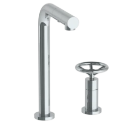 Watermark Watermark - Brooklyn Deck Mounted 2 Hole Square Top Prep Faucet With Pull Out Spray