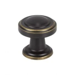 Atlas Homewares - Bronte 1 1/8 Inch Diameter Round Knob -Plumb Tile 313 CFB 0 59