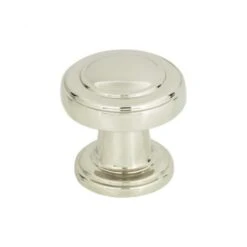 Atlas Homewares - Bronte 1 1/8 Inch Diameter Round Knob -Plumb Tile 313 PN 0 68