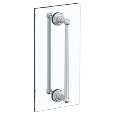 Watermark - Rochester 18 Inch Double Shower Door Pull/ Glass Mount Towel Bar 3 Watermark - Rochester 18 Inch Double Shower Door Pull/ Glass Mount Towel Bar