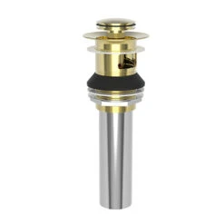 Brasstech - Lavatory Push Pop-Up Drain Assembly With Overflow 22 Brasstech - Lavatory Push Pop-Up Drain Assembly With Overflow -Plumb Tile 330 01 largealt