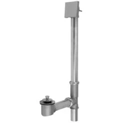 Jaclo Jaclo - Brass Tub Drain Bottom Outlet Lift & Turn With Faceplate (Square) Tub Waste