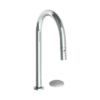 Watermark Watermark - Zen Deck Mounted 2 Hole Gooseneck Kitchen Faucet With Pull Down Spray