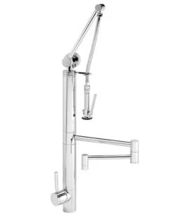 Waterstone Waterstone - Contemporary Gantry Pulldown Faucet - 18 Inch Articulated Spout