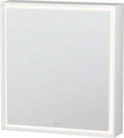 Duravit Duravit - L-Cube 25 5/8" X27 1/2" Left Hinge 1 Door LED Rectangular Medicine Cabinet In Aluminum