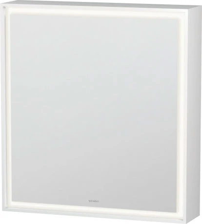 Duravit Duravit - L-Cube 25 5/8" X27 1/2" Left Hinge 1 Door LED Rectangular Medicine Cabinet In Aluminum 3 Duravit Duravit - L-Cube 25 5/8" X27 1/2" Left Hinge 1 Door LED Rectangular Medicine Cabinet In Aluminum