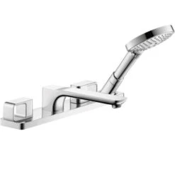 Hansgrohe-Axor Hansgrohe - Axor Urquiola 4-Hole Roman Tub Set Trim With 1.75 GPM Handshower